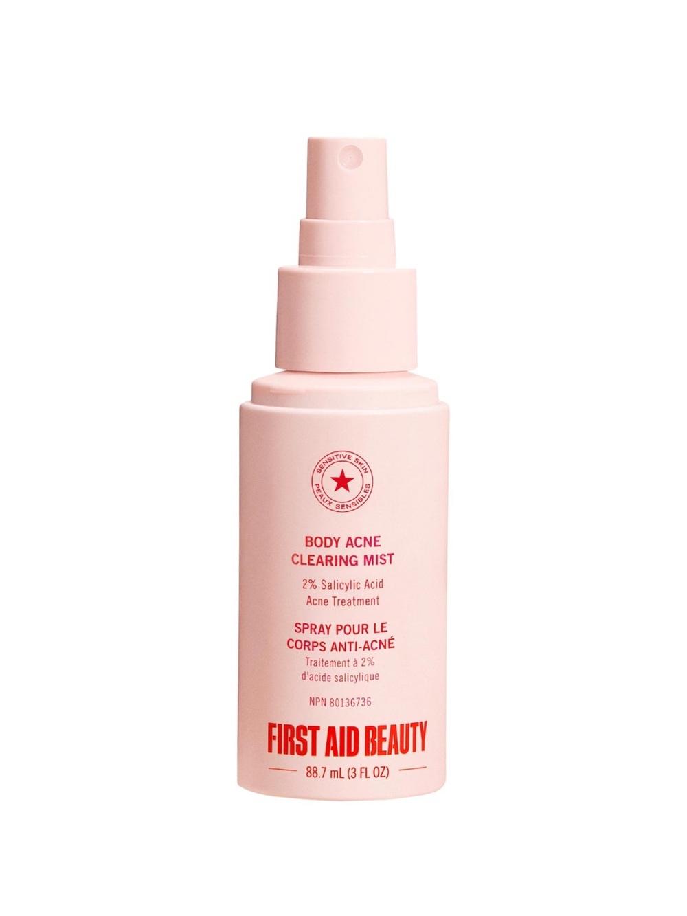 First Aid Beauty Pink Body Acne Clearing Spray